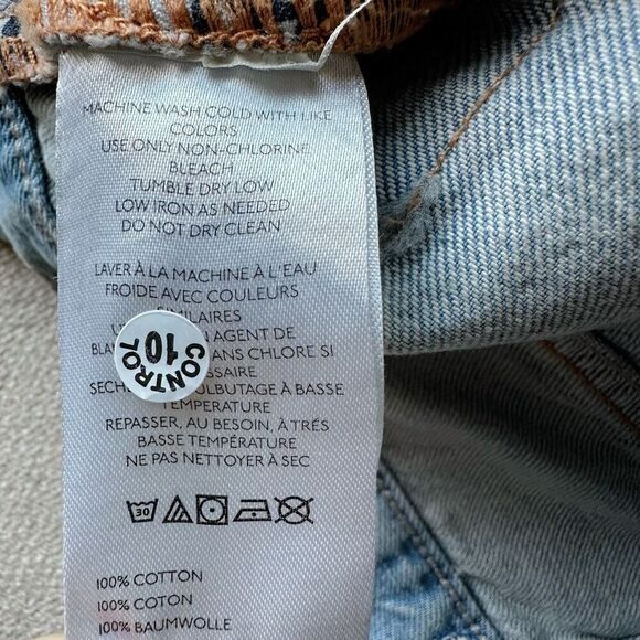 NWOT Free People We The Free Ripple Wide-Leg Jeans Light Wash Size 27L - Picture 8 of 8